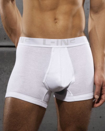 Man wearing the hybrid boxer briefs