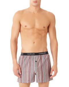 Man wearing boxer shorts