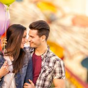 Couple at a carnival