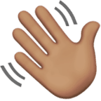 waving hand emoji