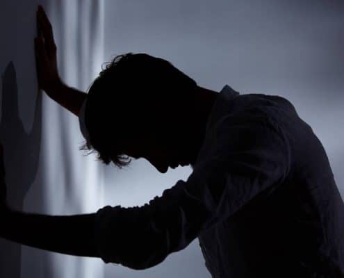 depressed man