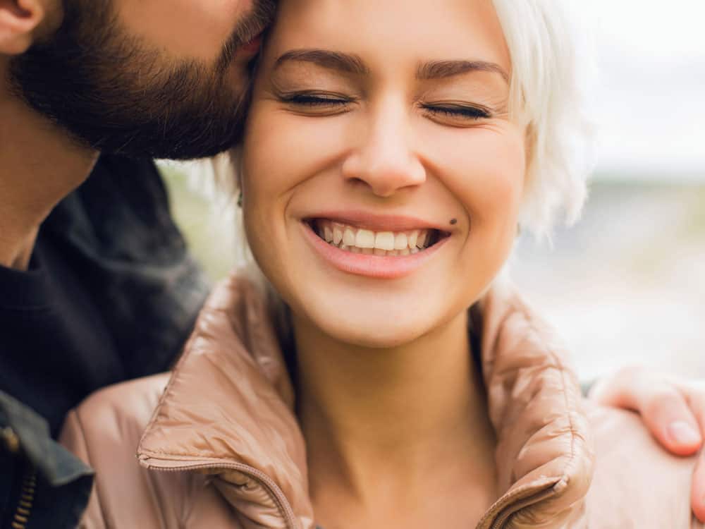 a couple in an embrace